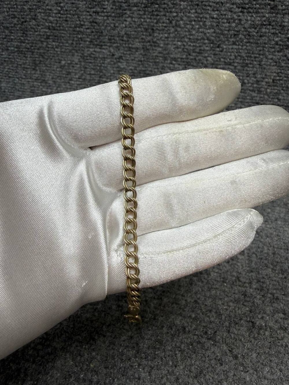 Chain Bracelet 5.91g Stamped SXI Wrist Bracelet Used Italy 925